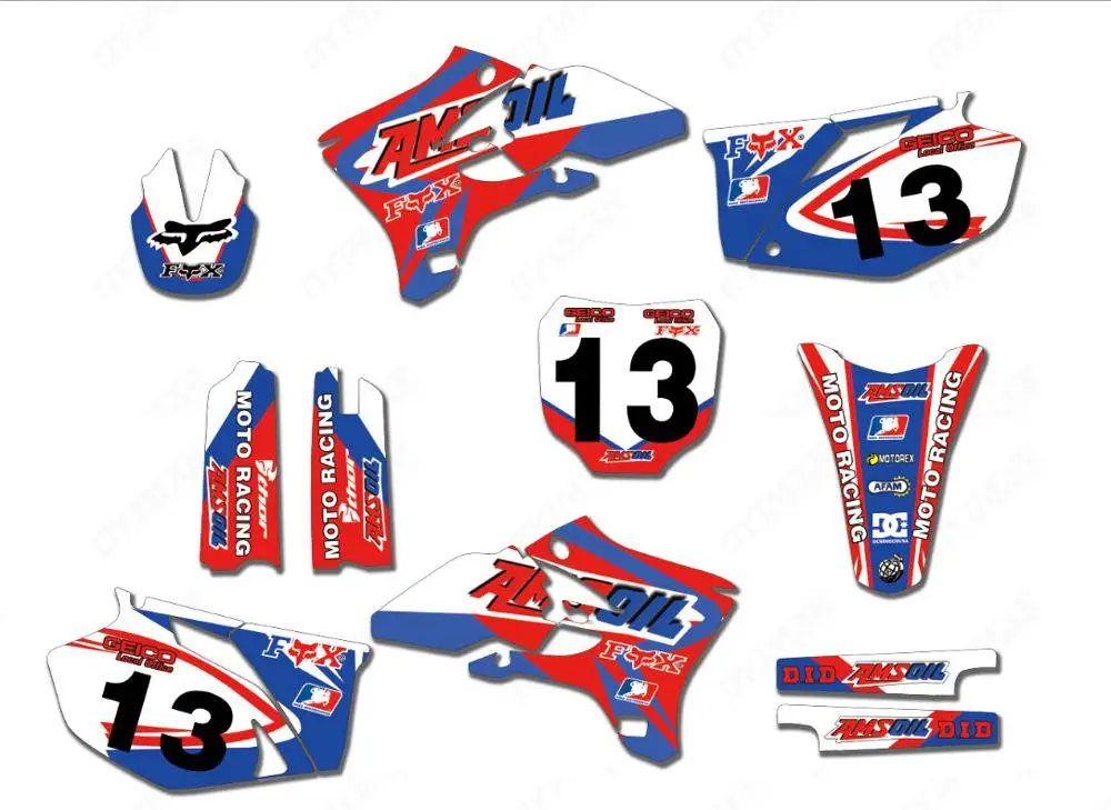 Наклейка Мотокросс наклейка фон под заказ Стикеры s обертывание для Yamaha YZ250F YZ450F YZF250 YZF450 2003 2004 2005 YZF 250