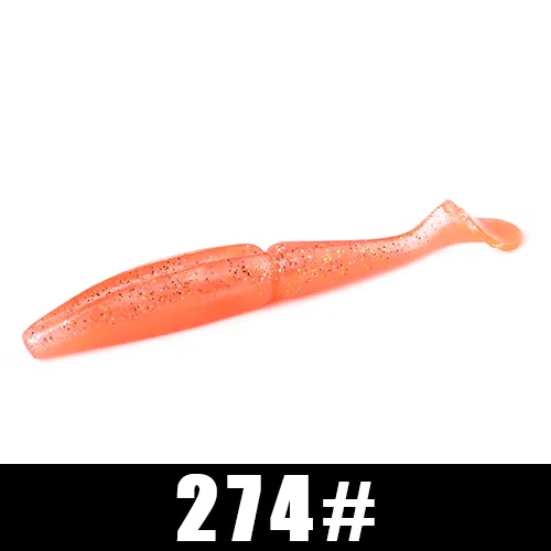 274 FISH KING 6 шт./упак., мягкие приманки, приманка для рыбалки 105 мм, 11 г, приманка для плавания, форель, Мягкая наживка для рыбалки воблер, искусственная приманка для щуки - Цвет: 274