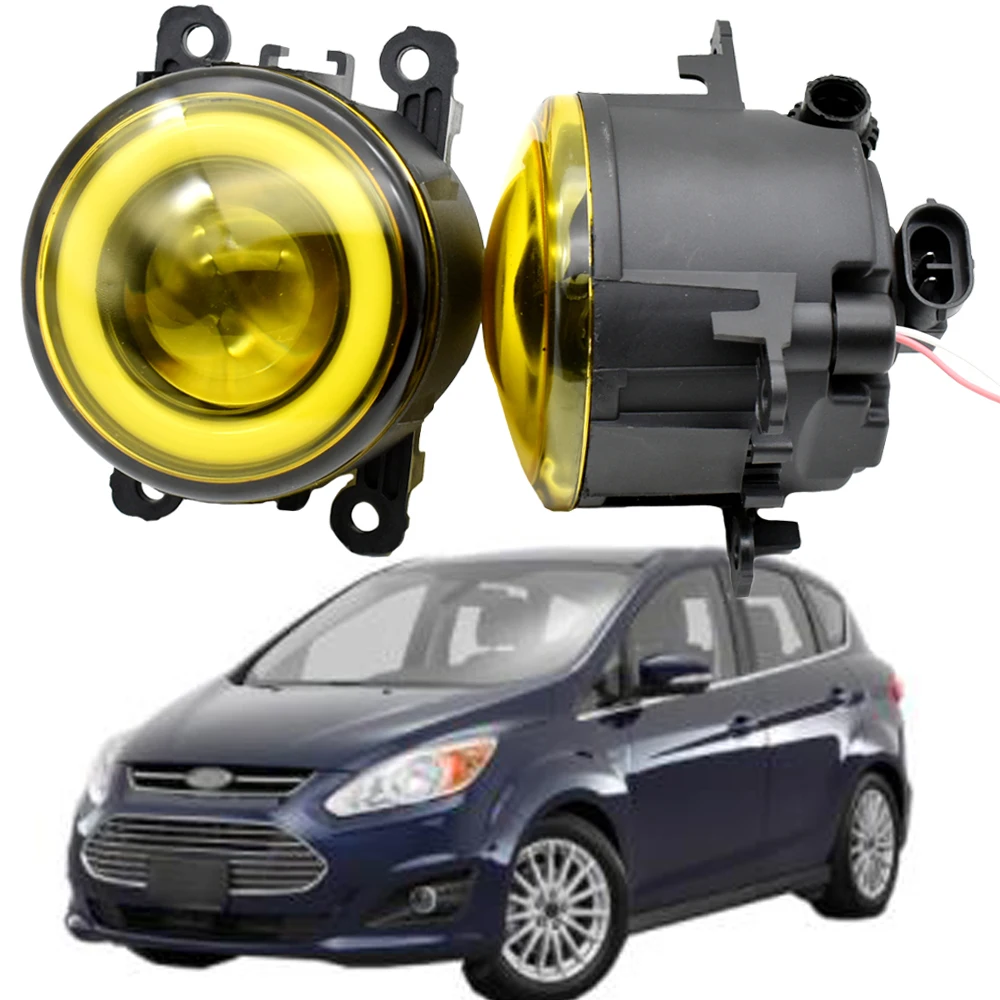 

Для Ford C-Max 2 MPV Субару Outback 2010- 2015 автомобиля H11 светодиодный туман светильник + Ангел глаз фонари дневного света Противотуманные Lamp12V туман све...
