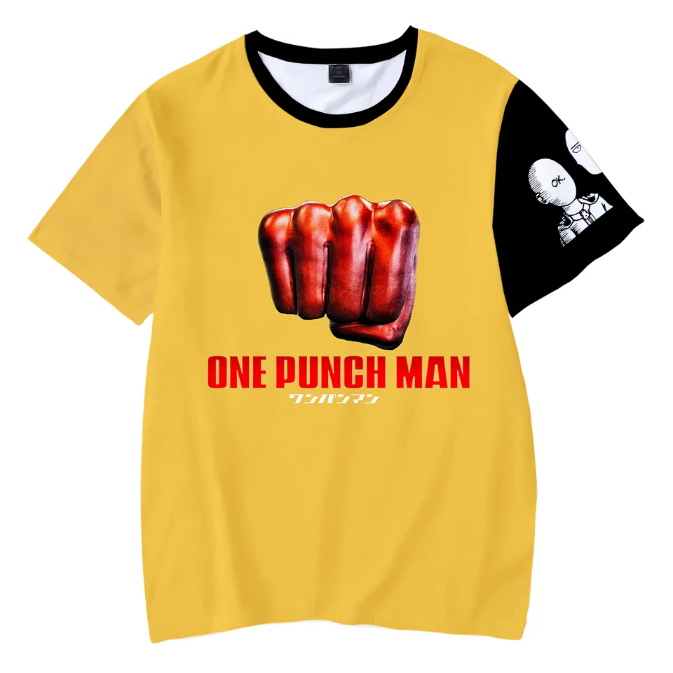 

One Punch Man Summer T-shirt Boys Girls High Quality T-shirt One Punch Man Hot Sale Casual Short Sleeve Harajuku Oversized Tops