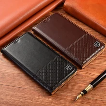 Business Genuine Leather Case Cover For OPPO A5 A3S AX5 A7 A7X A5S A9 A91 A8 Wallet Flip Cover