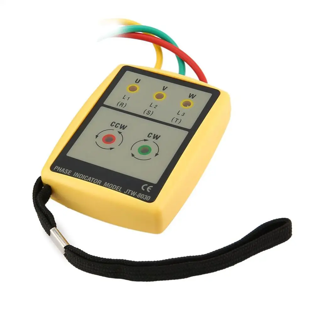 JTW JTW-8030 Портативный 3 чередования фаз метр Цифровой мультиметр присутствие
