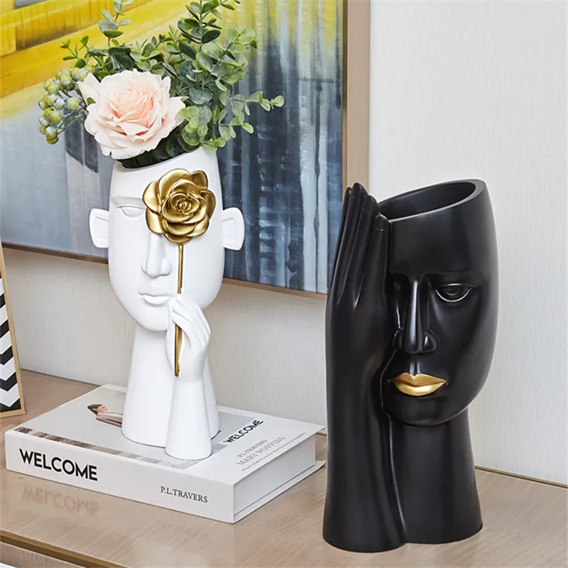 

Creative Nordic vase decor art living room wine cabinet light luxury home decor cabinet coffee table flower arrangement simple