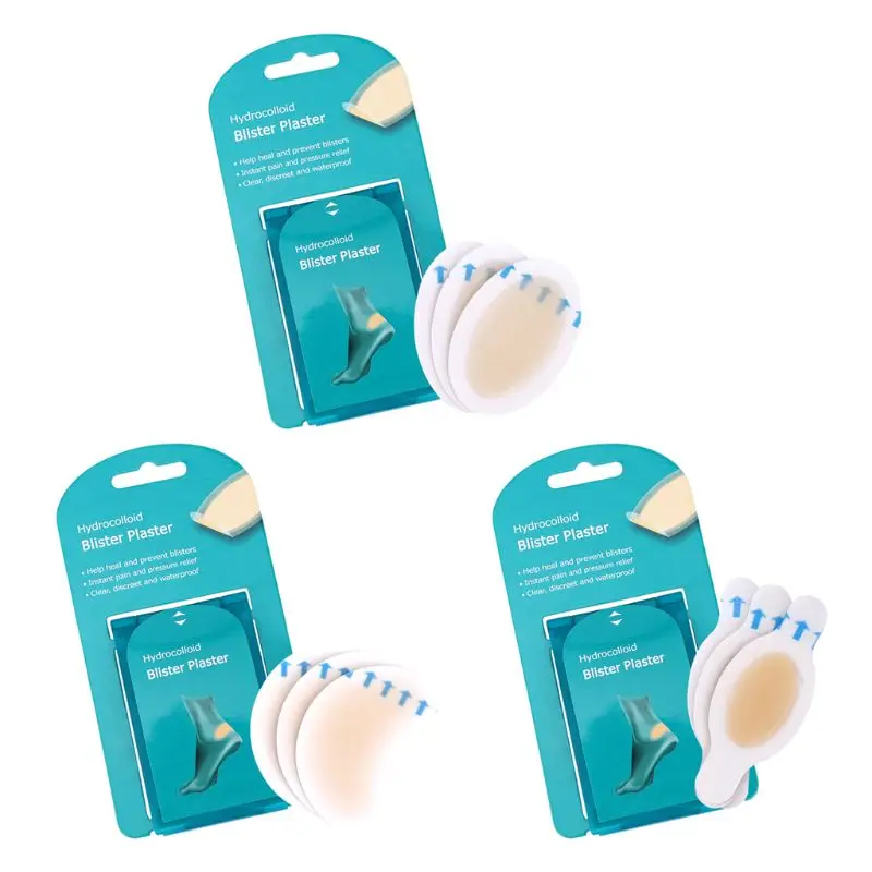 4Pcs/Box Blister Bandages Waterproof Hydrocolloid Plaster Adhesive Anti Wearing Heel Gel Sticker Pain Relief Pedicure Patch Pads|Инструмент