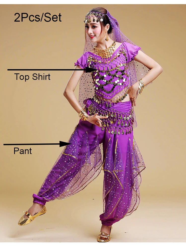 Танцевальная одежда для женщин сценический танцевальный костюм индийский