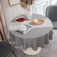 1pcs 150cm jacquard geometric round tablecloth coffee table home decoration dining table cloth cover