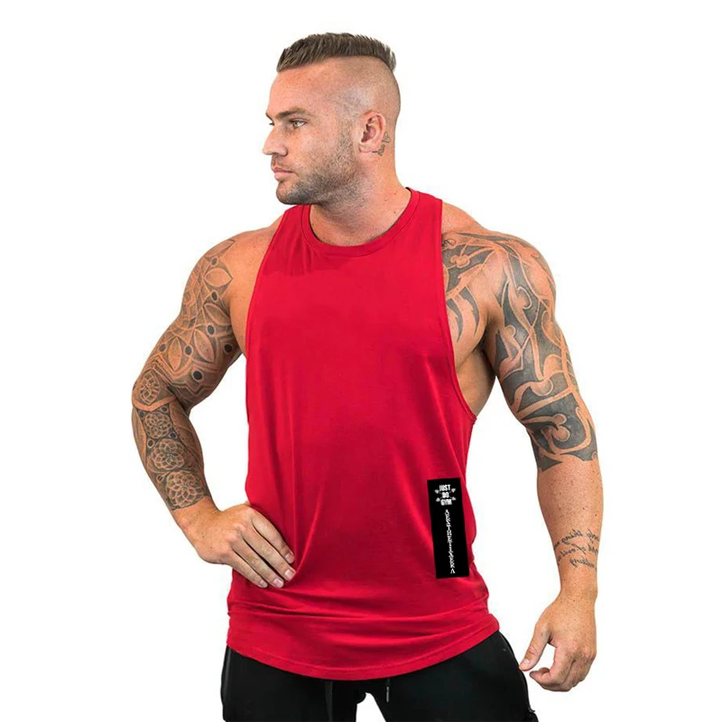 Майка мужская хлопковая для тренировок модная брендовая Повседневная тенниска