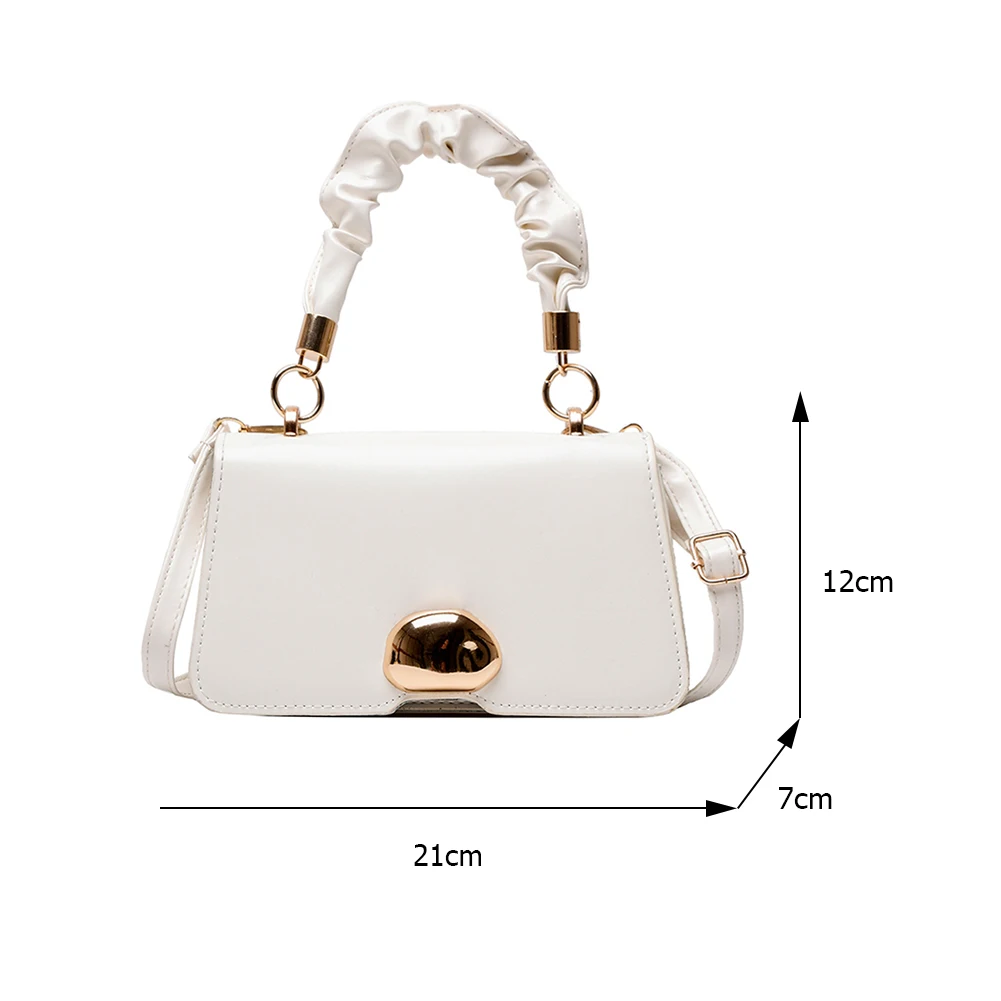 

Simple Small Handbag Designer Casual PU Leather Shoulder Bags Stone Pattern Women Crossbody Shoulder Bags Solid Flap Tote Bag