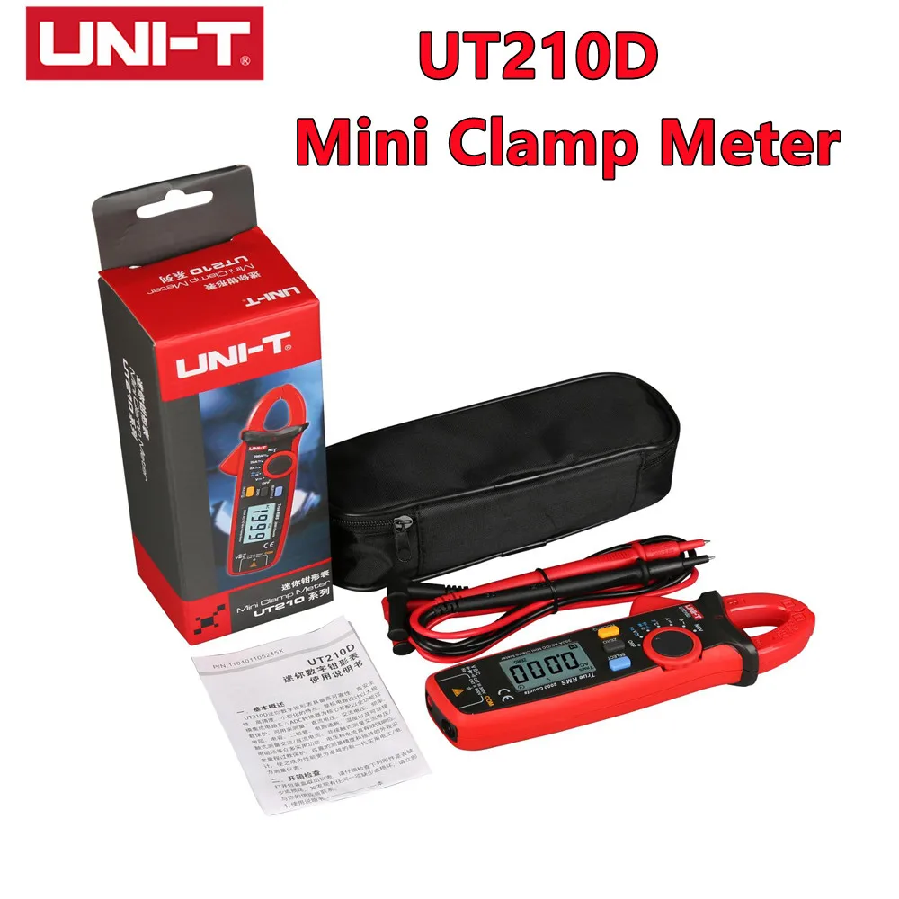 UNI T UT210D Мини Клещи бесконтактная проверка напряжения переменного истинного