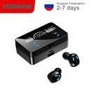 Беспроводные наушники VISENOK, Bluetooth музыкальные наушники, IPX7 водонепроницаемые спортивные наушники, HIFI стерео гарнитура, работает на всех смартфонах