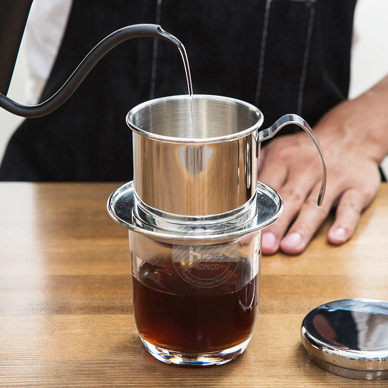 Капельный фильтр из нержавеющей стали Konco Кофеварка инфузор для офиса дома