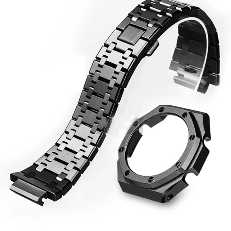 

GA2100 металлический ремешок для часов чехол 2rd поколения модификация для объектива с оптическими зумом Casio G-SHOCK GA-2100/GA-2110