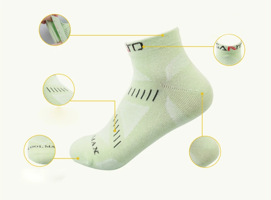 

Unisex Professional Summer short bike cycling running sport socks girls female cotton COOLMAX thin trekking climbing socks