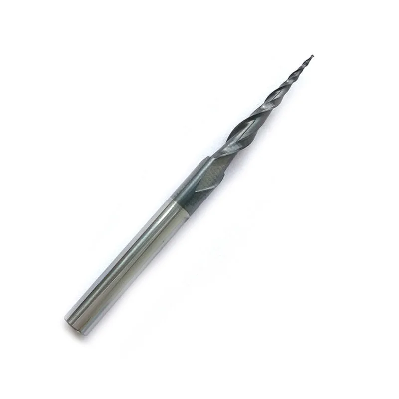 

R0.25 4mm CEL 20.5mm Carbide 2Flute Taper Ball Nose Endmill CNC Bit Carving Tool Milling Cutter End Mill Conical Ball End Mill