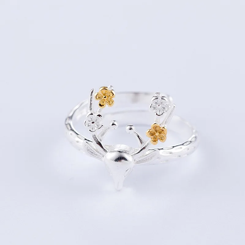 Kindey богемные серебряные цветные оленьи рога кольца для мужчин и женщин