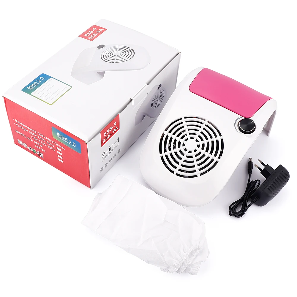 60 Вт всасывание пыли для ногтей сильный регулируемый скоростной коллектор