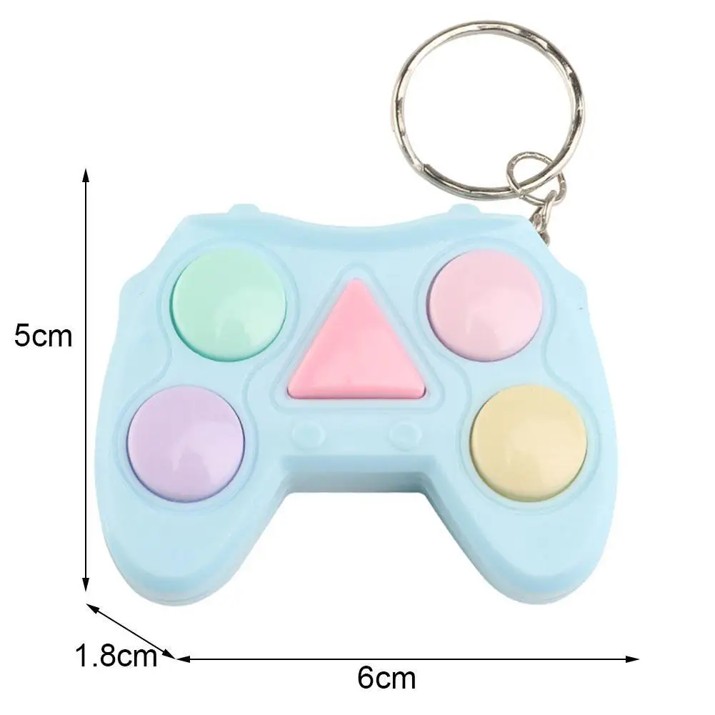 

1PC Adults Kids Stress Relief Toy Portable Colorful Gamepad Shape Memory Maze Cube Gadget Keychain Educational Breakthrough Game