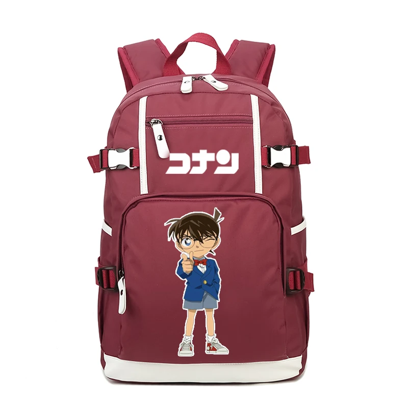 Женский рюкзак для ноутбука Detective Conan розовый путешествий унисекс школьный