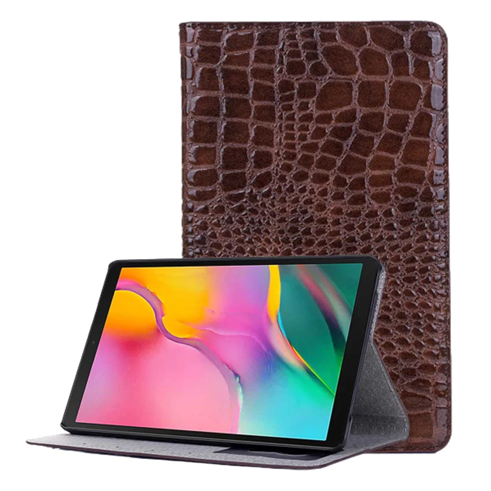 Чехол для Samsung Galaxy Tab A 8 0 2019 SM T290 T295 T297 с узором крокодиловая кожа подставка чехол