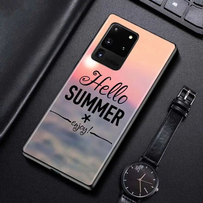 

Hello Summer for Samsung S20 FE Ultra Plus A91 A81 A71 A51 A41 A31 A21S A11 A72 A52 A42 A32 A12 A02S Phone Case