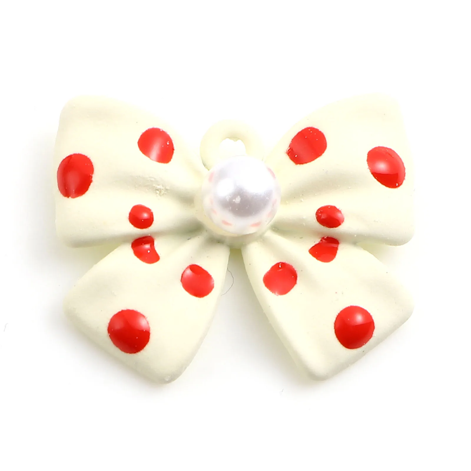 

5PCs Vintage Dots Bowknot Charms Pendant For Jewelry Making Limited Pearl Knot Charms Pendant Necklace DIY New Year Gift