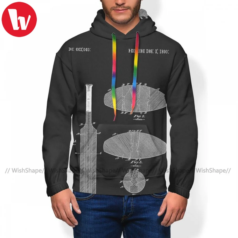

Casual Cricket Bat Hoodies Winter Polyester Hoodie Streetwear Long Sleeve Pullover Hoodie Men Big