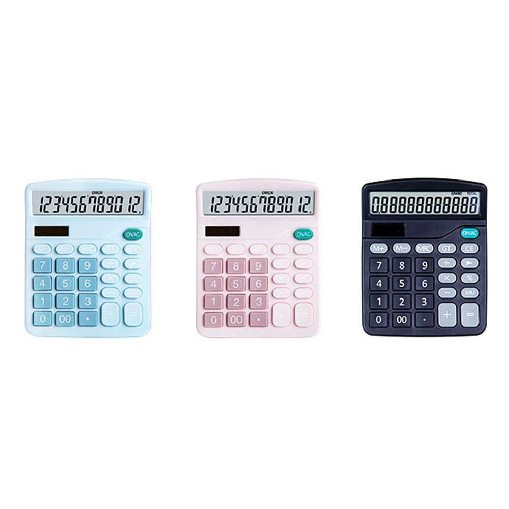

12 Digits Electronic Calculator Large Screen Desktop Calculators for Home Office School Calculators Financial Accounting Tools