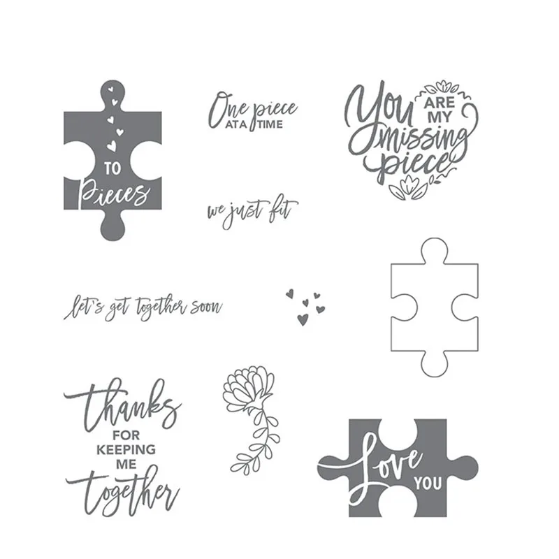 Прозрачные прозрачные штампы пазлы для скрапбукинга сделай сам/изготовления