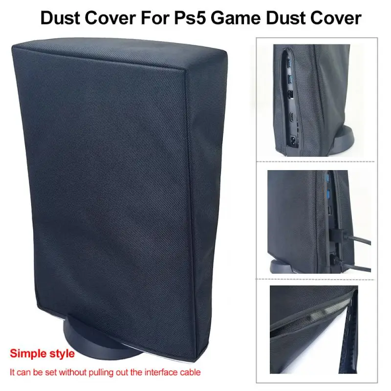 

Waterproof Dust Proof Cover For PlayStation5 Game Console Oxford Cloth Dustproof Cover For PS5 Game Console Dust Cover Protector