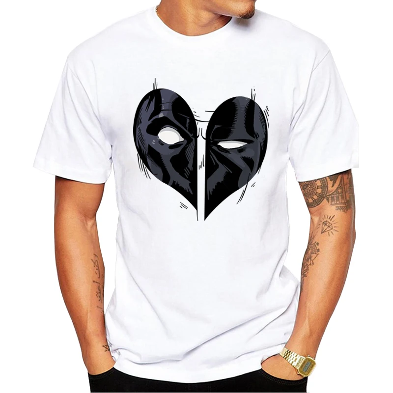 TEEHUB Мода Разбитое Сердце для мужчин футболка с напечатанными рисунками Топы