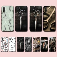 fhnblj stylist scissors phone case for xiaomi mi 9 8 10 5 6 lite f1 se max 3 2 mix 2s