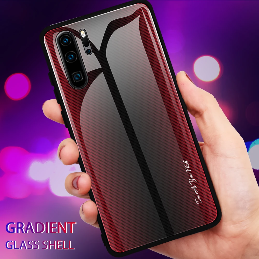 Градиентный стеклянный чехол для huawei Honor 9X20 Pro 8X20 10 Lite 10i 20i чехол задняя крышка градиентная броня для huawei Capa