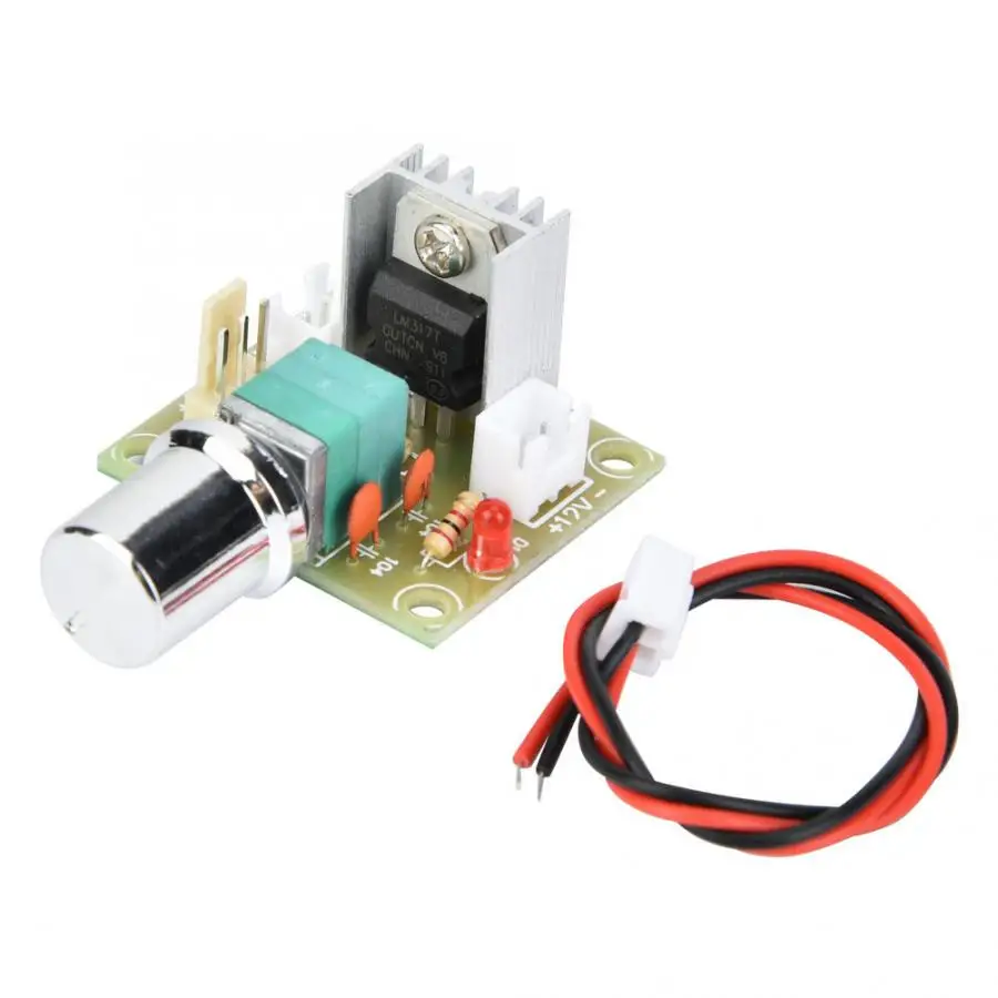 

power supply adjustable XH-M137 Linear Adjustable Voltage Board 3.25~15V Full Fan Speed Control Switch with Knob Voltage
