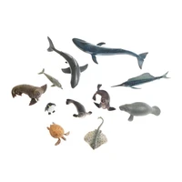 set of 11 marine animals montessori language materials kids geography early learning tools preschool educational equipment