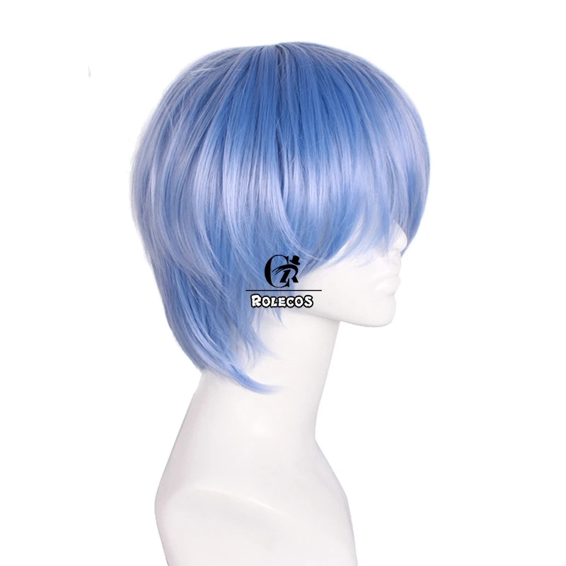ROLECOS Ayanami Rei косплей парик Аниме EVA Косплей женский синий головной убор