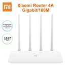 Подлинный Xiaomi Mi роутер 4A Gigabit Edition 100 м 1000 2,4 ГГц Wi-Fi 5 ГГц ROM 16 Мб DDR3 64MB 128MB 4 антенны APP управление