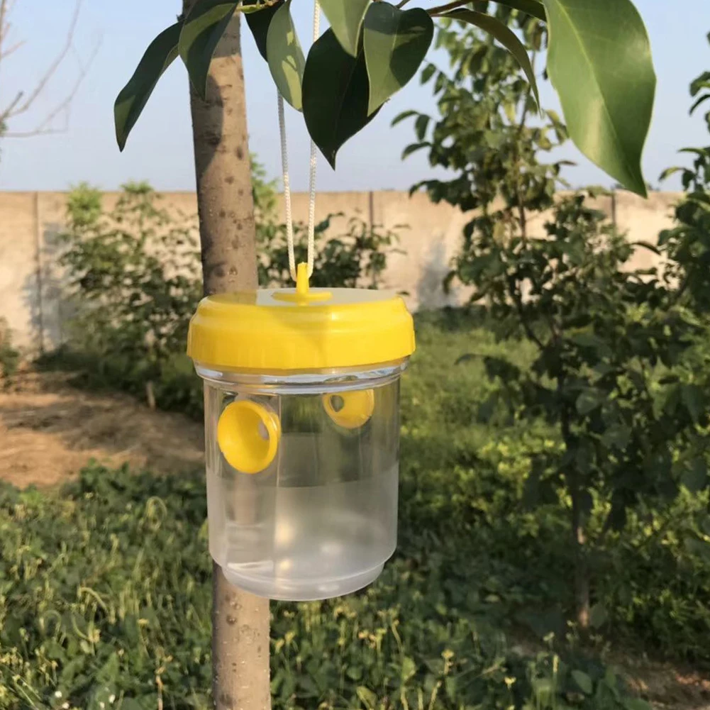 

Portable Plastic Transparent Insect Traps Hanging Flies Bugs Bee Insect Reject Household Pest Control Trapper Repellent