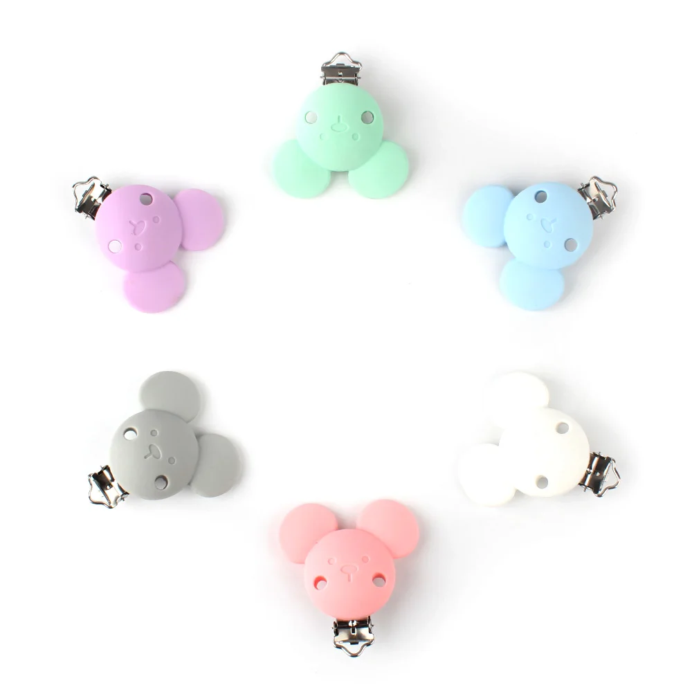3 шт. силиконовые зажимы для соски-пустышки с Микки | Мать и ребенок