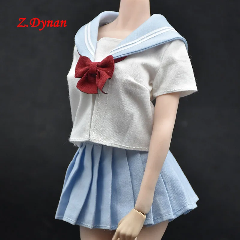 

Женская кукла 1/6 TBLeague S45 S41, милый комплект одежды для девочек, школьная форма, плиссированная мини-юбка для экшн-фигурки 12 дюймов, аксессуары для тела