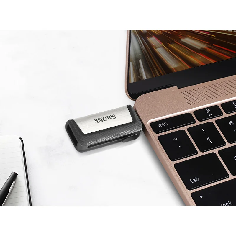 Usb флеш накопитель Sandisk OTG type c usb 3 1 многофункциональный USB 32 ГБ 64 128 256 совместим с