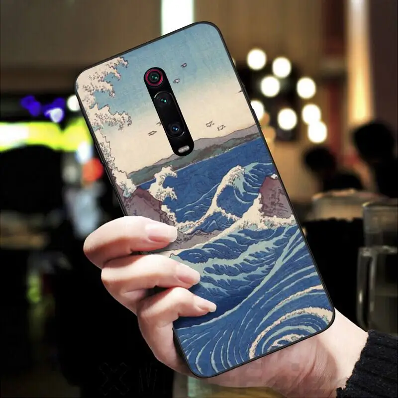 Чехол для телефона с рисунком LJHYDFCNB Wave spray чехол Redmi K20 Note4 4X 5 5A 6 6PRO 7 8 8Pro | Мобильные