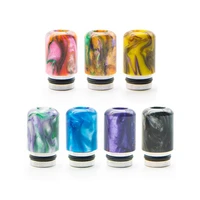 1pc rainbow drip tip 510 resin cigarette holder accessories resin mouthpiece for tfv8 big babytfv12 high quality