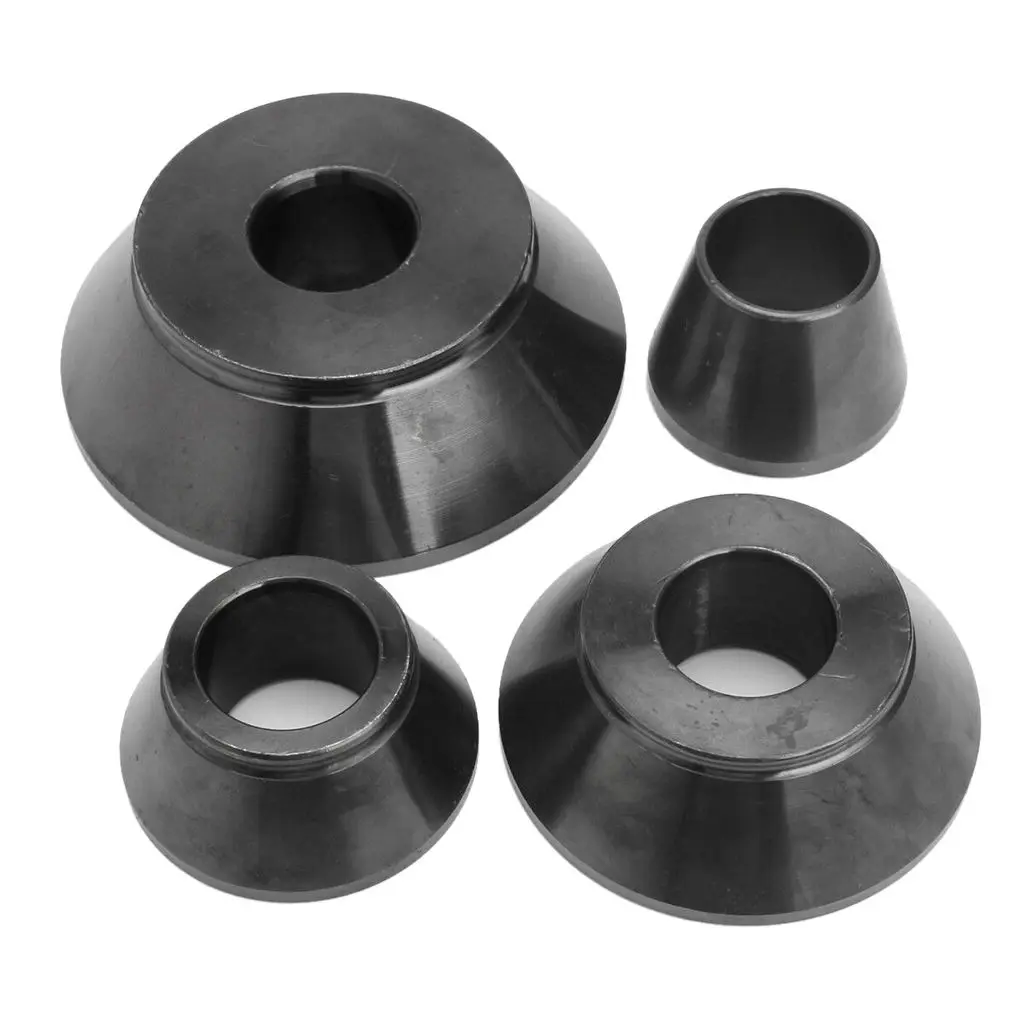 

4pcs 45 Carbon Steel Wheel Balancer Standard Taper Cone 1.4" Shaft