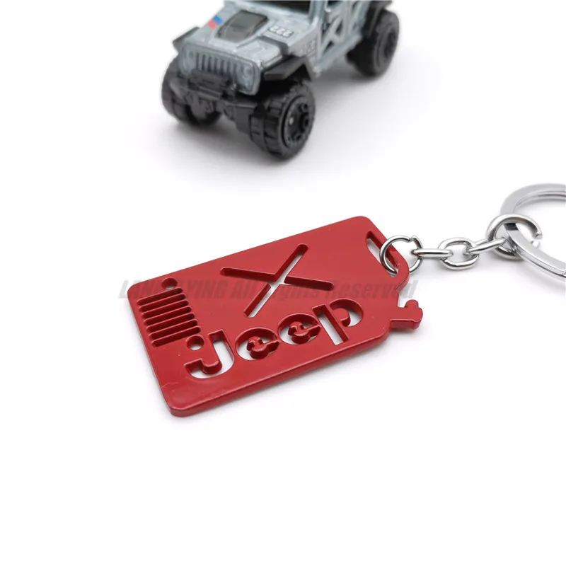 Лидер продаж брелок для автомобильных ключей Нержавеющая сталь Jeep Wrangler JL форма