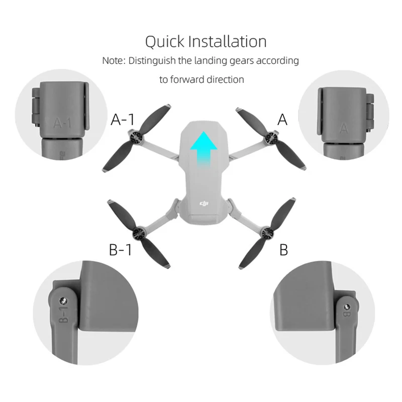 Складные посадочные шестерни для DJI Mavic Mini расширенная опора ног карданный
