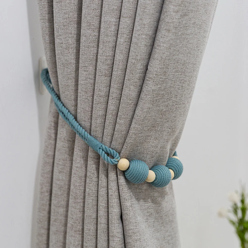 

Curtain Tiebacks Woven Rope(29.5") Decorative Holdbacks for Window Sheer and Blackout Curtains