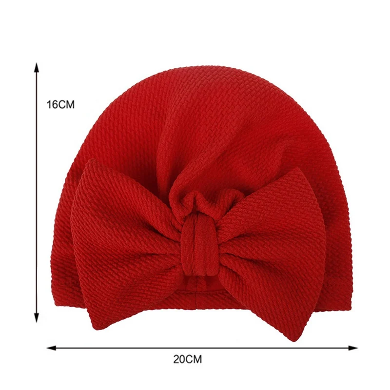 

Baby Headband Colorful Newborn Baby Girls Striped Headband Headwear Toddler Soft Beanie Hat With Bow Baby Hat