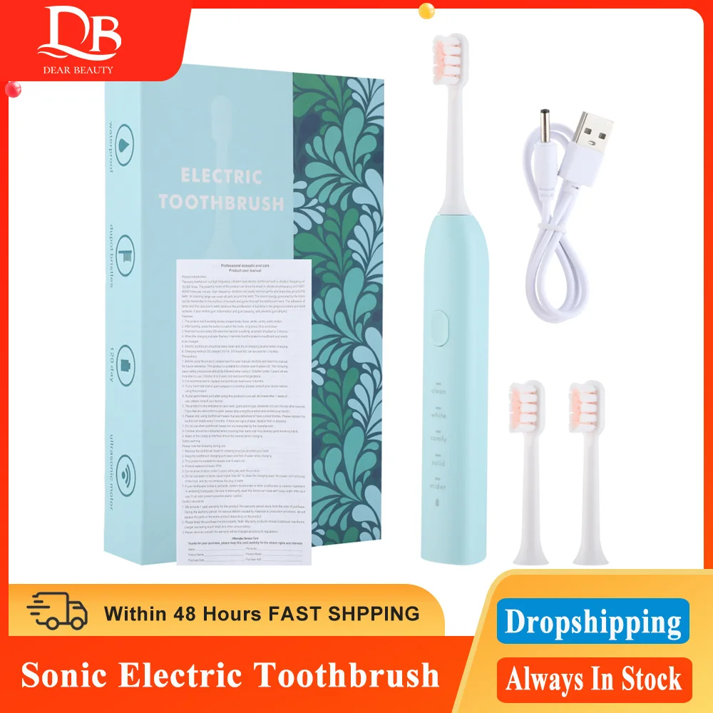 

Electric Toothbrush Intelligent Sonic Vibration Soft Toothbrush Five-level Mode Teeth Cleaner Household Dental Scaler Teeth