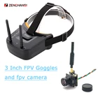 5,8G FPV очкиFPV монитор с 5,8G 40CH 50100mW 800TVL 4:3 FPV мини камера CMOS 170 градусов AIO светильник КА для моделей RC