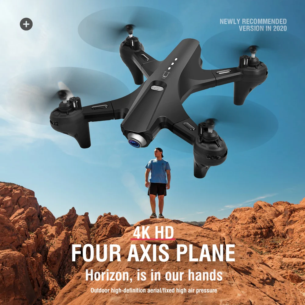 LANSENXI 2020 Новый Радиоуправляемый Дрон 1080P 4K HD Двойная камера WiFi FPV режим удержания